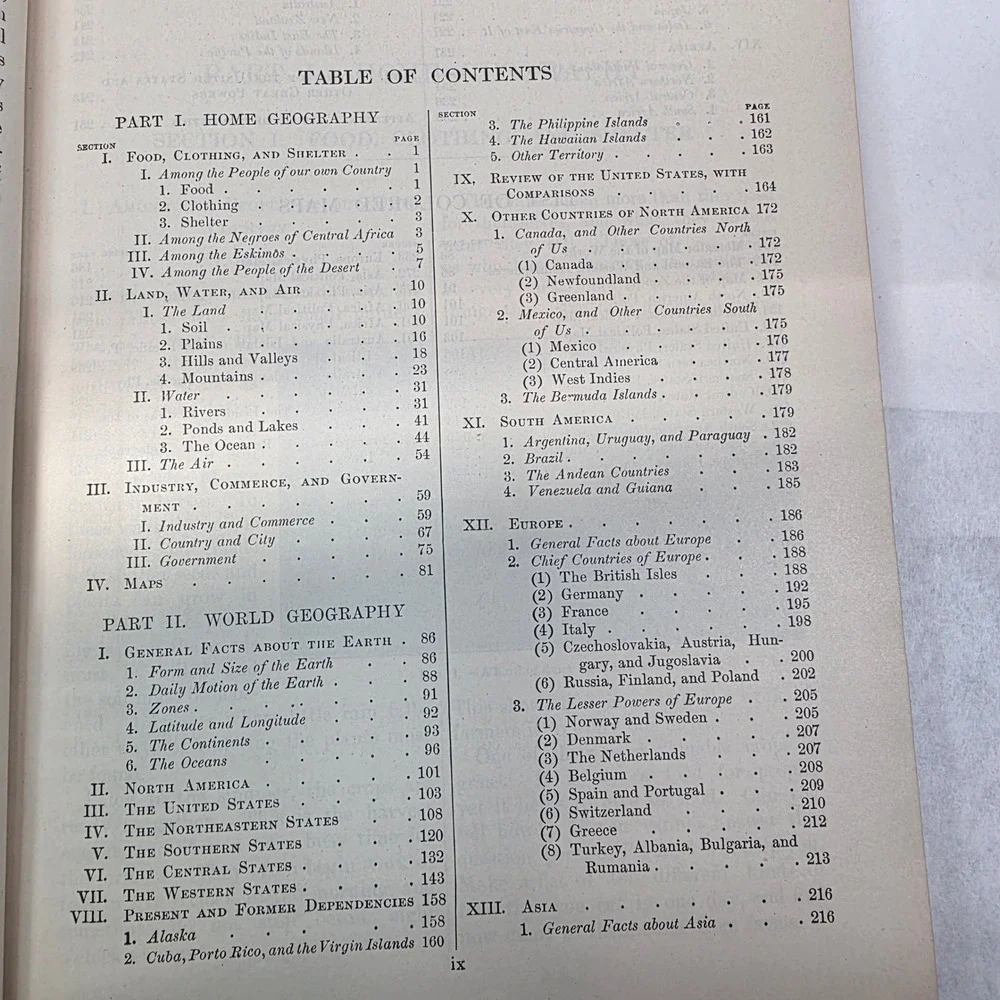 Macmillan‎ American Geography Textbooks 1927, 1934 Set of 2, GUC
